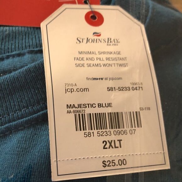 NWT Heritage Performance T-shirt in Majestic Blue 2XL Tall - Picture 12 of 13